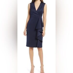 Eliza J Navy Sleeveless Dress